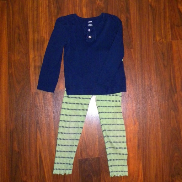 Gymboree Other - Girls Gymboree Set, L/S Top and Leggings; size 5